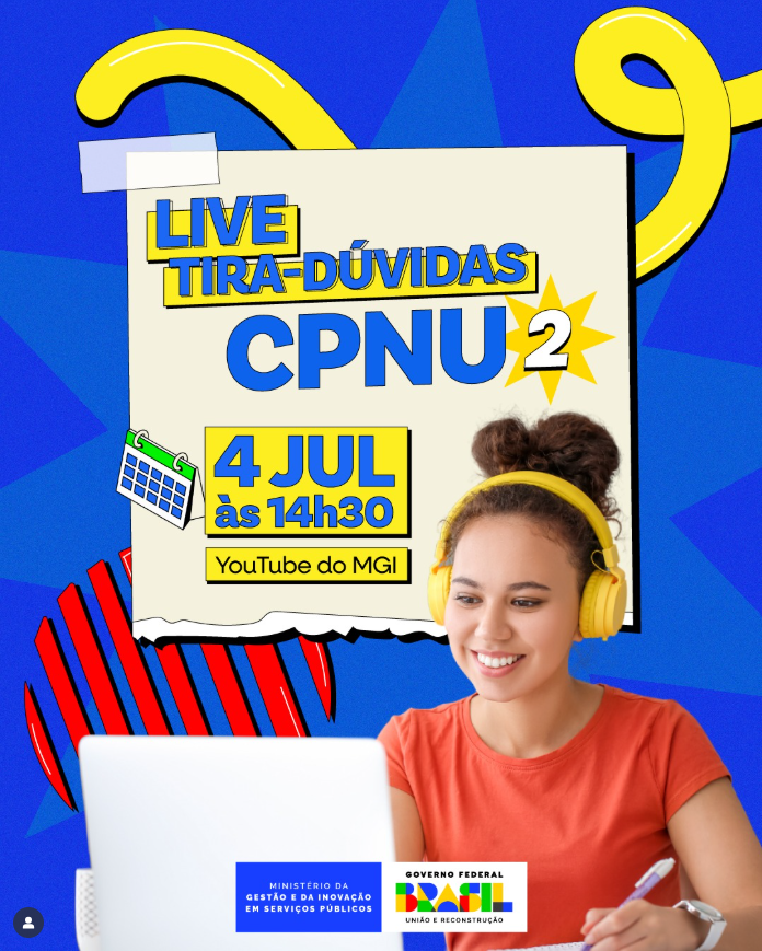 CNU 2025: MGI realiza live "tira-dúvidas" a partir de 14h30