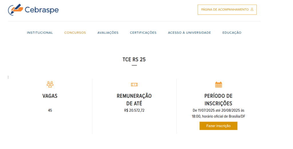 TCE RS: inscrições abertas com salários até R$ 20,5 mil!
