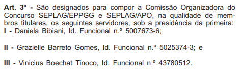 Concurso Seplag RJ: comissão formada 
