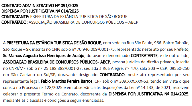 Concurso São Roque SP: ABCP é a banca do novo edital!