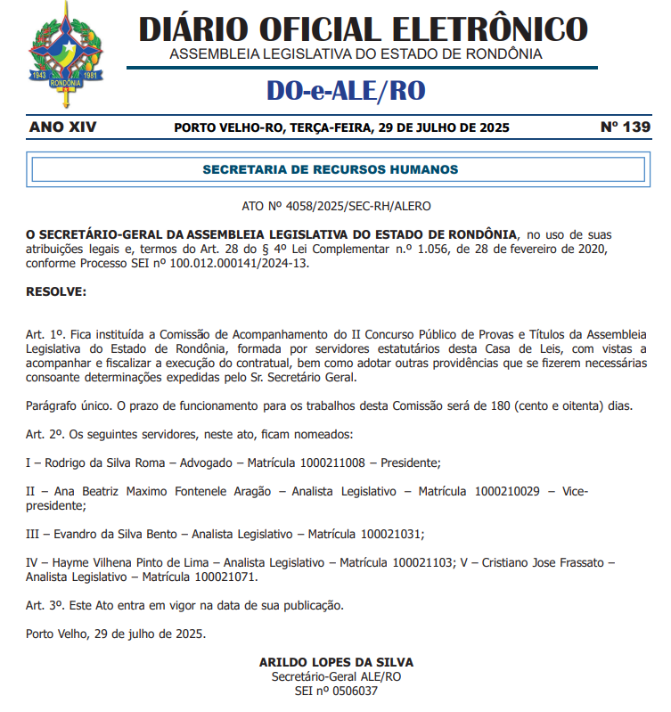 Nova comissão atuará na fiscalização do contrato com a banca organizadora