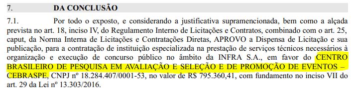 Concurso Valec/INFRA: Cebraspe á a banca para 65 vagas