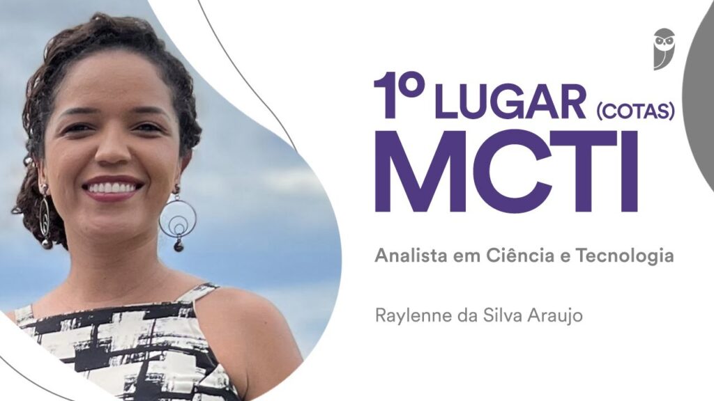 Aprovada Raylenne da Silva Araújo CNU MCTI estudando com Estratégia Concursos