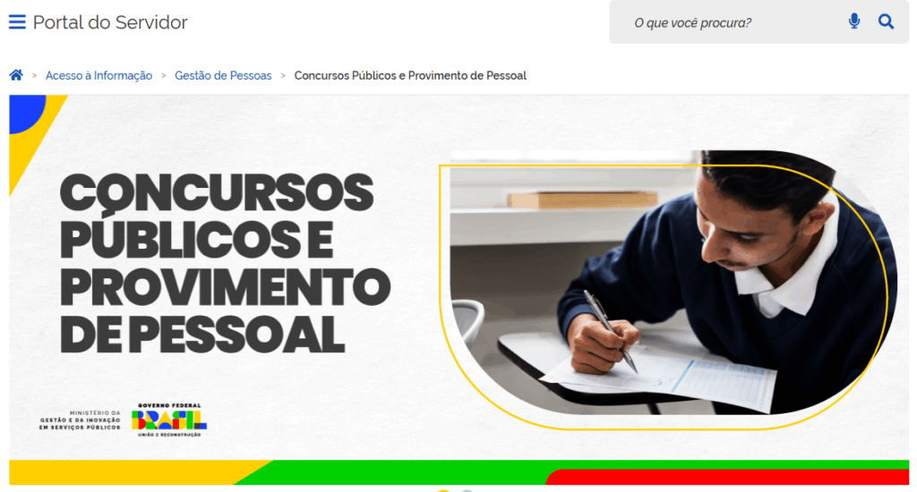 Concursos federais: página detalha autorizações e provimentos