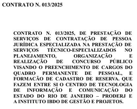 Concurso Proderj: banca contratada; edital iminente!
