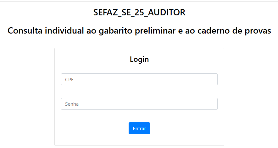 Concurso Sefaz SE: confira os gabaritos preliminares!