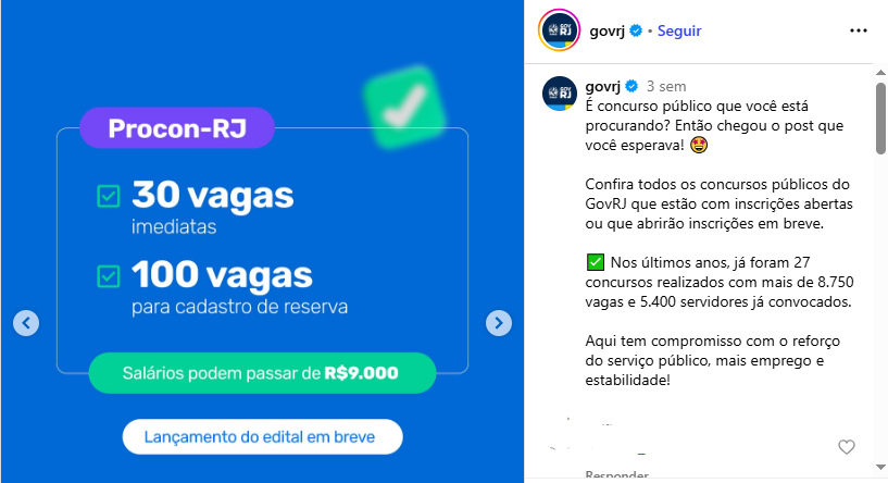 Concurso Procon RJ tem comissão formada; serão 30 vagas!