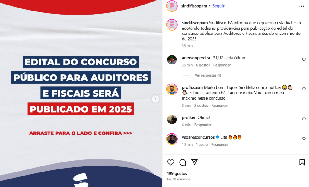 Concurso Sefa PA: edital ainda em 2025, diz Sindifisco