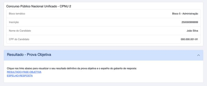 Passo a passo para consultar, individualmente, o resultado definitivo da prova objetiva do Concurso INSS