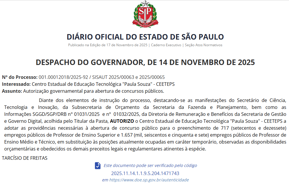 Autorização CEETPS 
