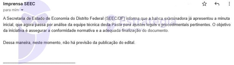 Concurso Sefaz DF: edital para Auditor em análise técnica