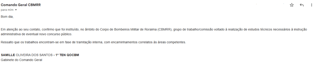 Grupo de trabalho do concurso Bombeiros RR é formado