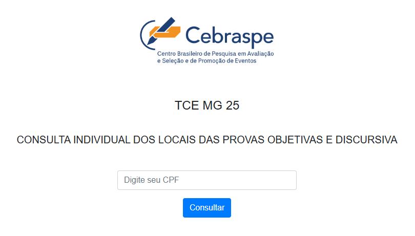 Concurso TCE MG: Cebraspe libera consulta aos locais de prova