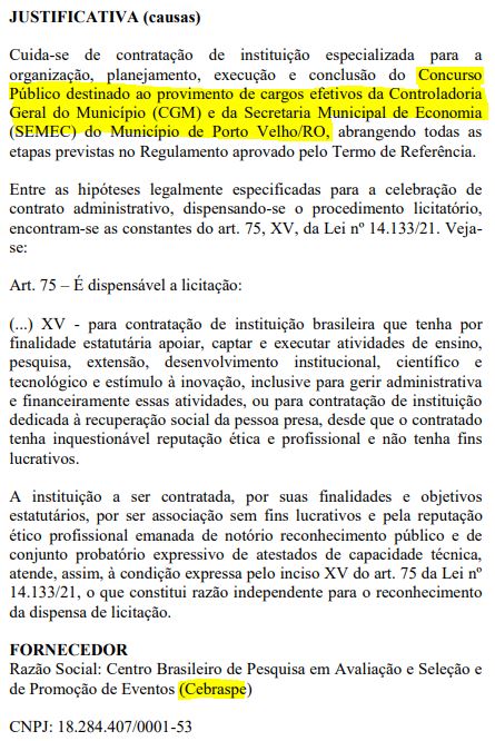 Concursos ISS e CGM Porto Velho: Cebraspe é a banca!