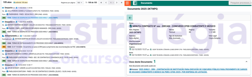 Idecan deve ser a banca do concurso PM ES