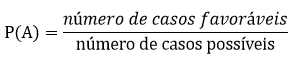 Fórmula da probabilidade