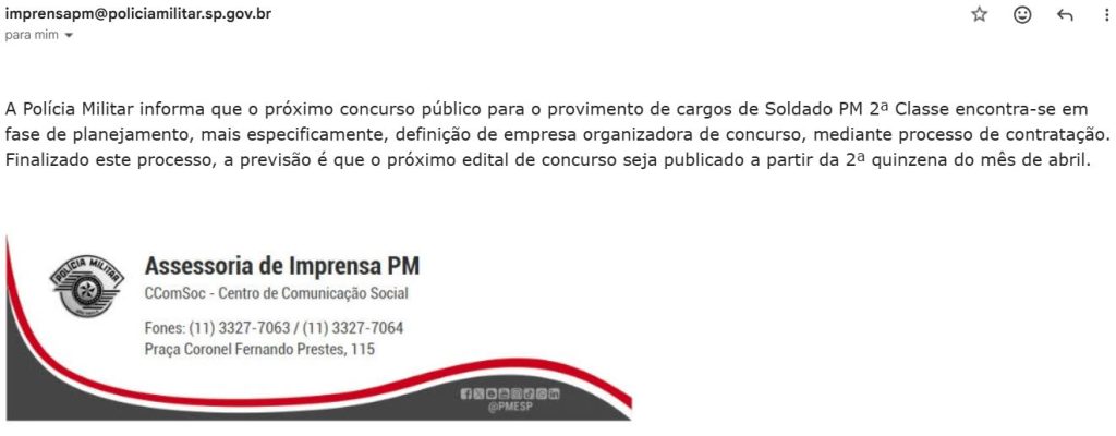 Novo edital para soldado é previsto a partir da 2ª quinzena de abril