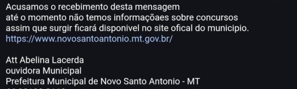 Concurso Novo Santo Antônio: sem previsão de edital!