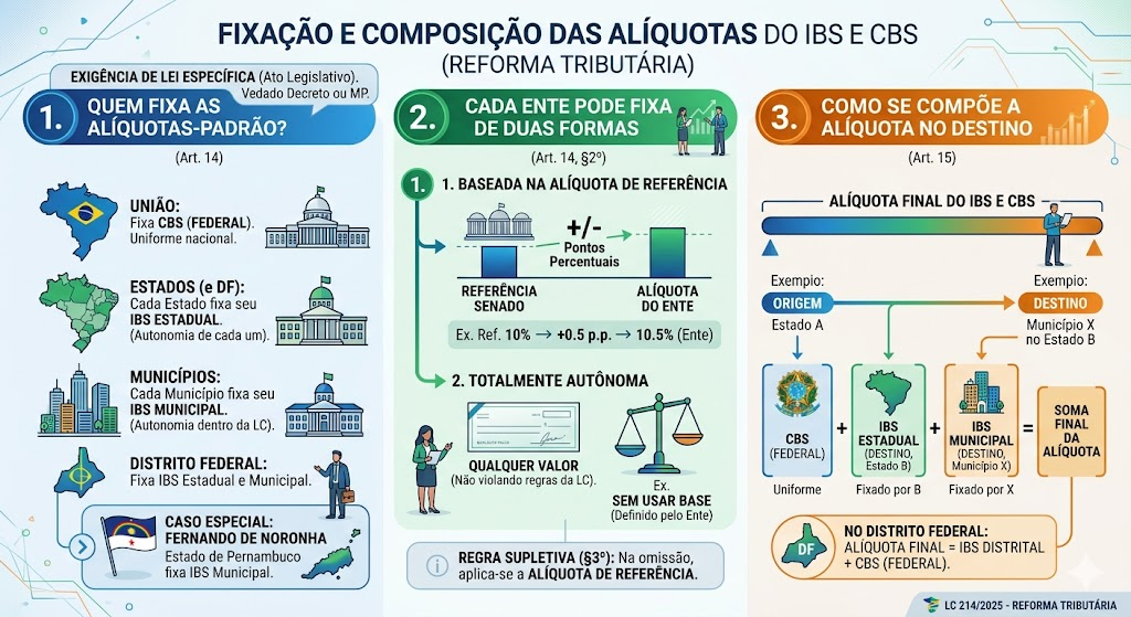 Alíquotas IBS e CBS