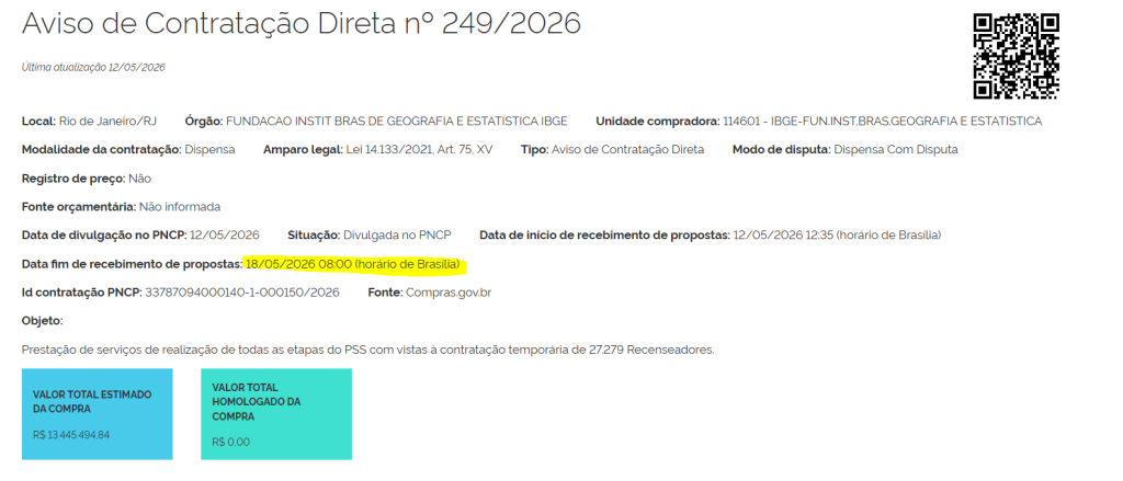 ibge propostas bancas