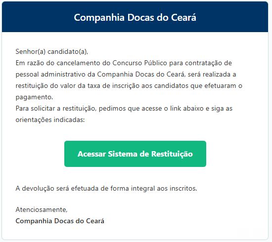 Concurso Docas CE é cancelado após meses suspenso!