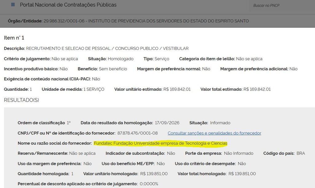 Concurso IPAJM ES 2026: banca definida!