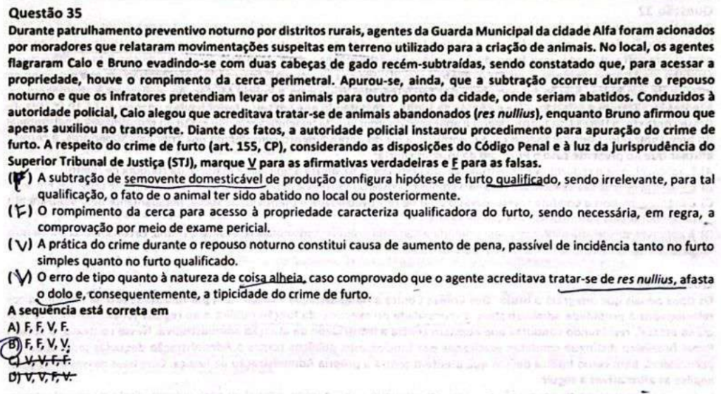 Recursos de Direito Penal da prova da Guarda de Manaus