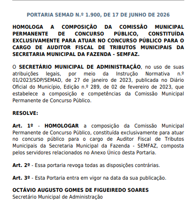 comissão do concurso iss sao luis
