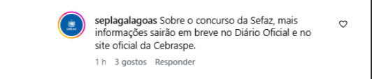 Concurso Sefaz AL 2026: Cebraspe é indicado como banca
