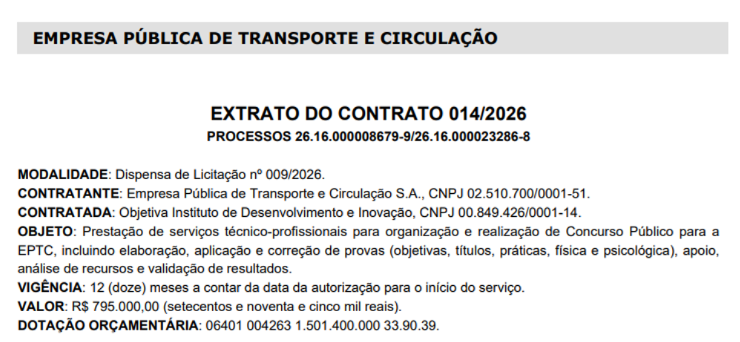 Concurso EPTC Porto Alegre: banca contratada!