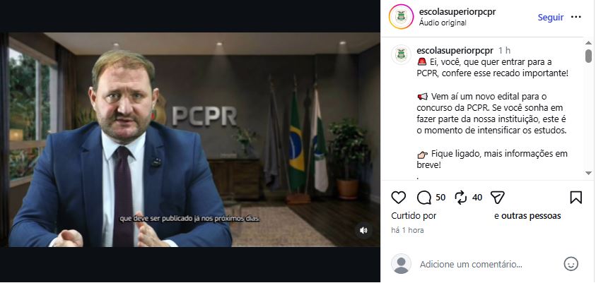 Concurso PC PR edital nos próximos dias!