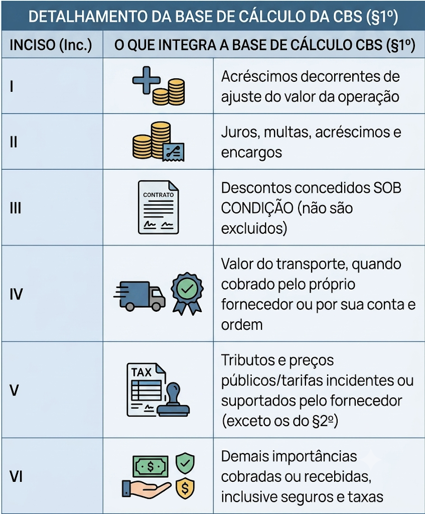 base de cálculo CBS