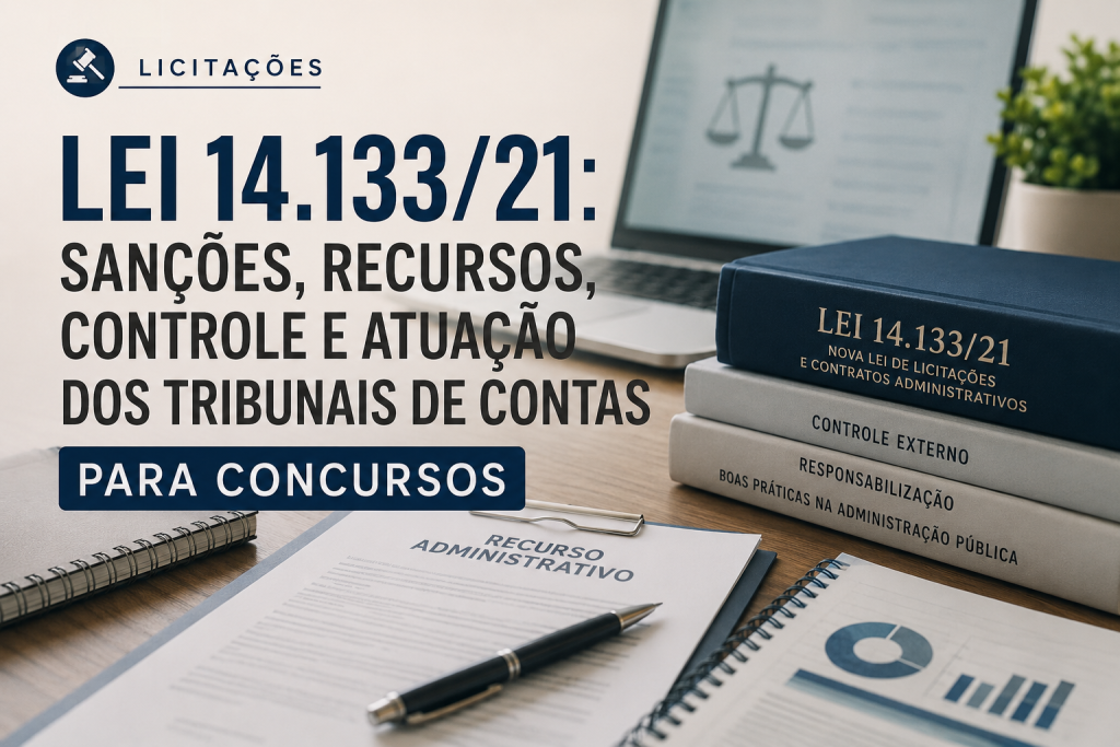 Licitações - Lei 14.133/21: Sanções, Recursos, Controle e Atuação dos Tribunais de Contas para Concursos