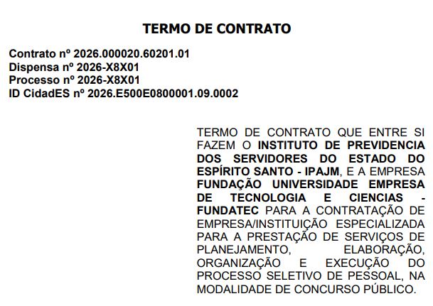Concurso IPAJM ES 2026: banca contratada e edital iminente