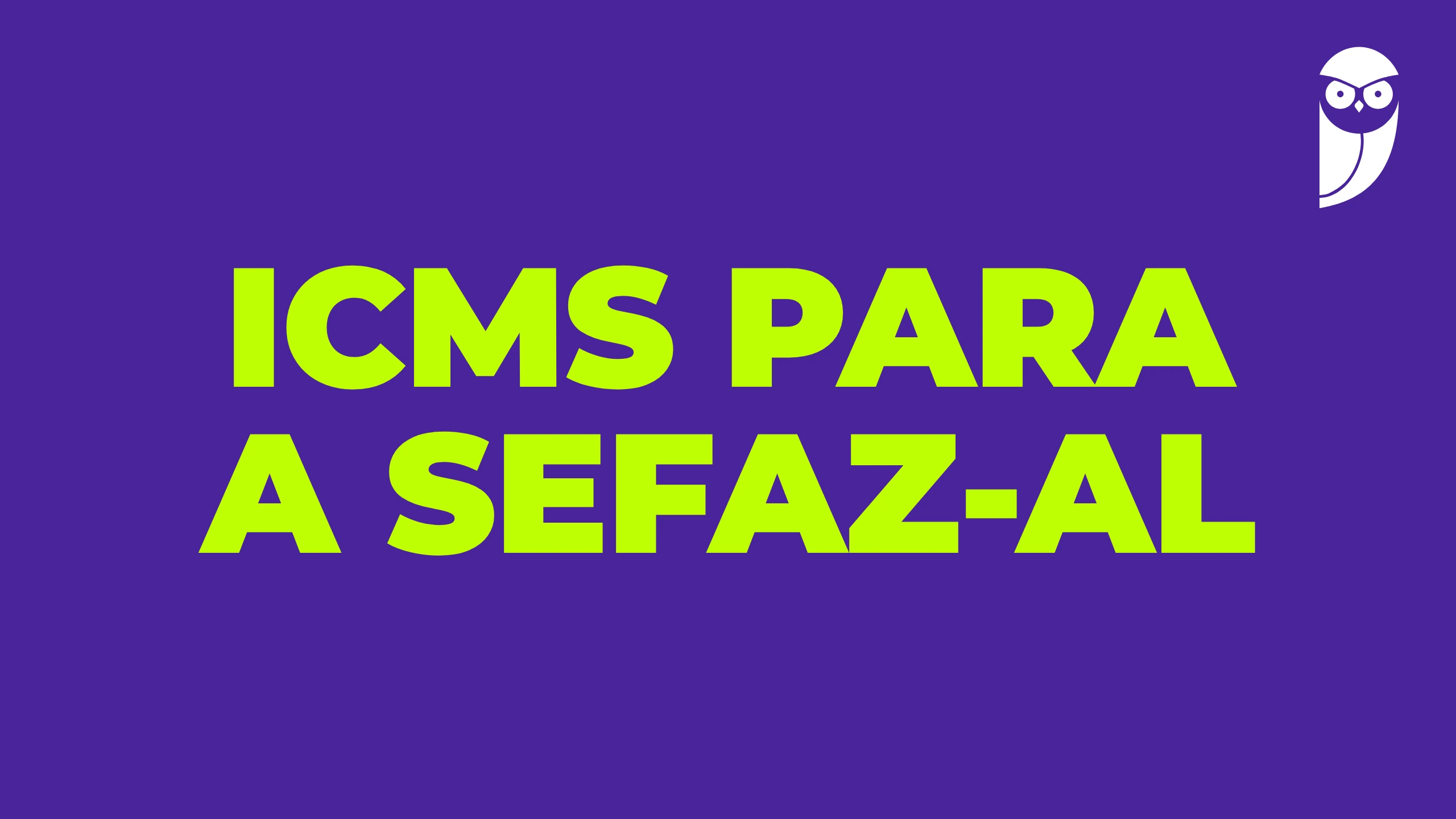 ICMS para a SEFAZ-AL