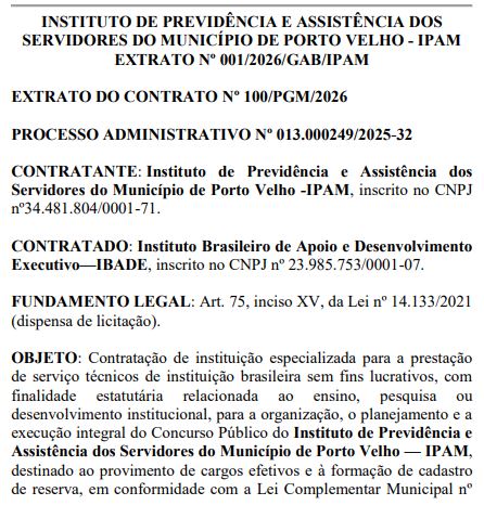 Concurso IPAM Porto Velho: edital iminente com 71 vagas!