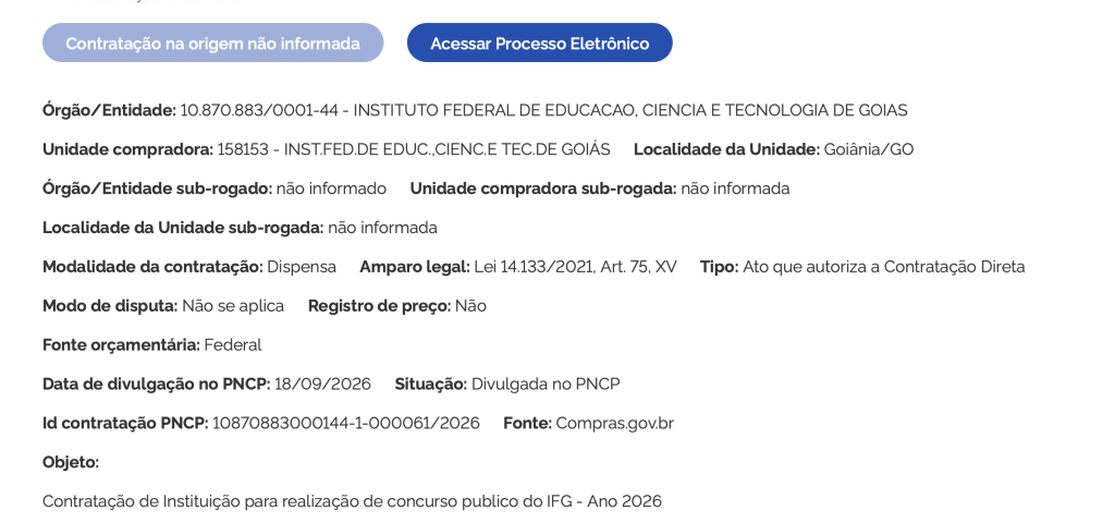 IFG - banca definida